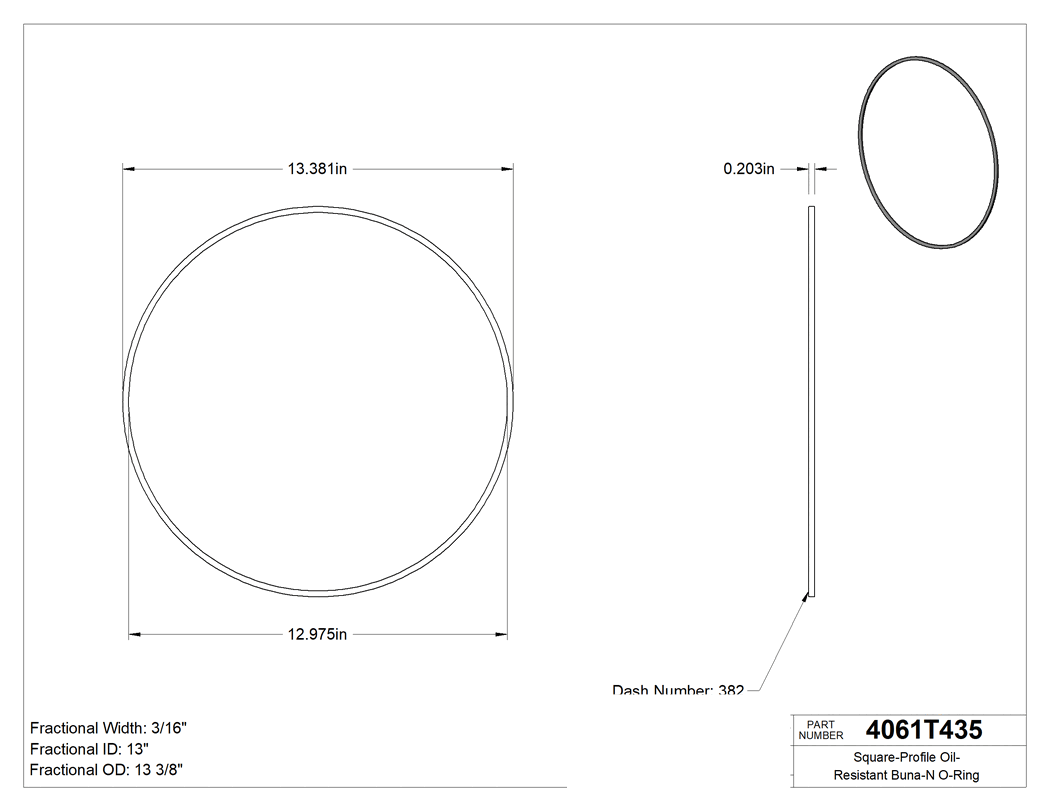 Technical drawing - 4061T435